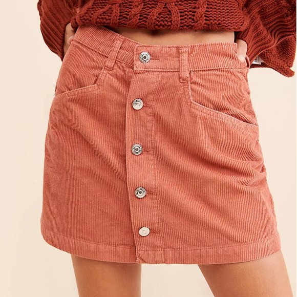 Free People Ray Corduroy Mini Skirt - Picture 2 of 8